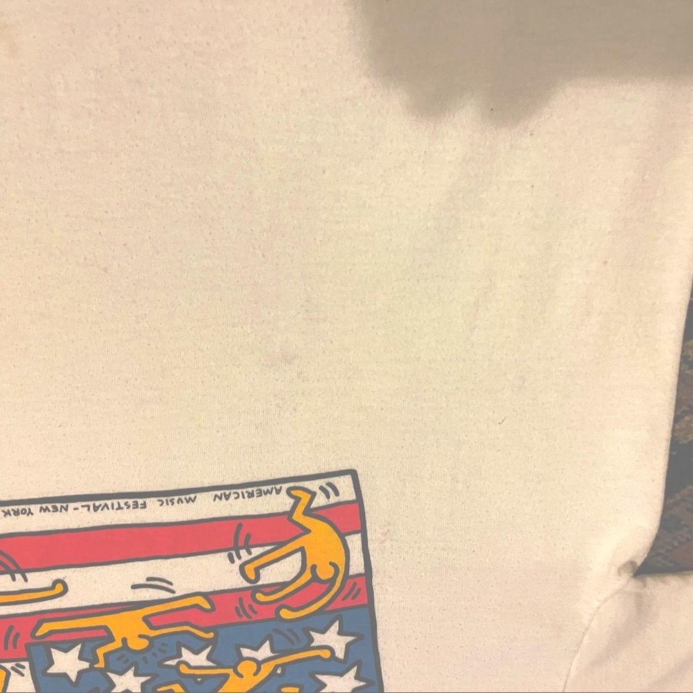 Vintage American Flag Keith Haring T shirt - Picture 10 of 10